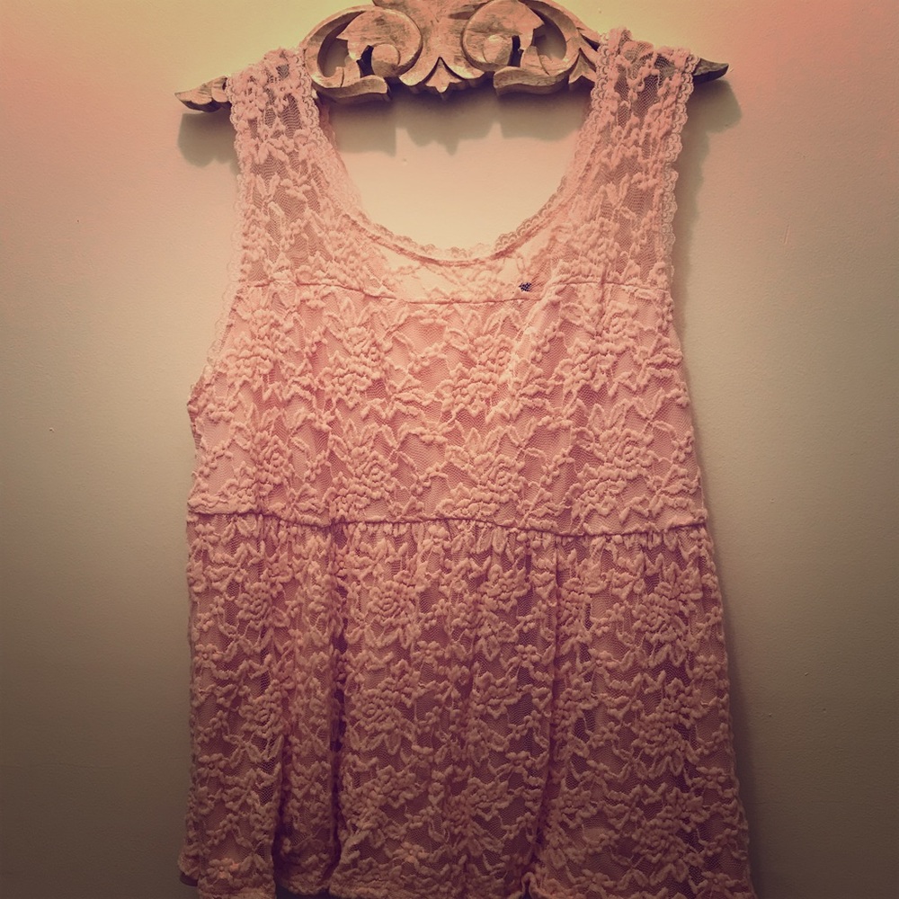 Pink Lace Top